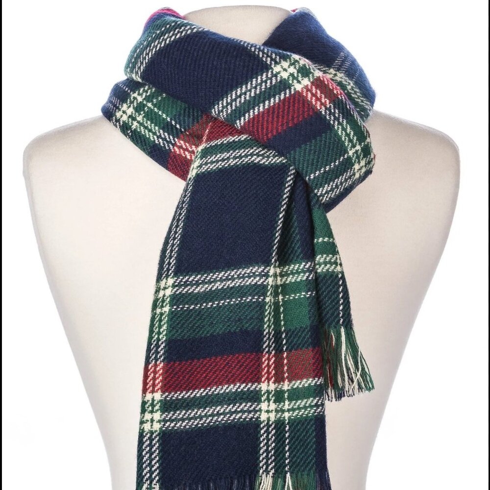 Noble Mount Reversible Houndstooth Scarf, NWT